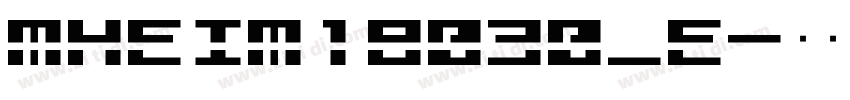 MHeiM18030_E字体转换
