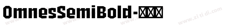 0mnesSemiBold字体转换