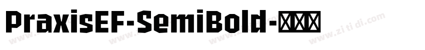 PraxisEF-SemiBold字体转换