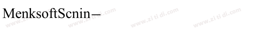 MenksoftScnin字体转换