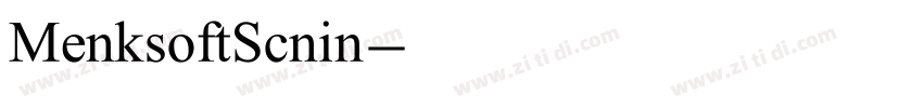 MenksoftScnin字体转换