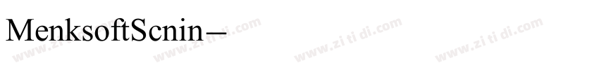 MenksoftScnin字体转换