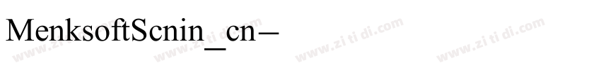 MenksoftScnin_cn字体转换