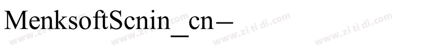 MenksoftScnin_cn字体转换