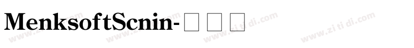 MenksoftScnin字体转换