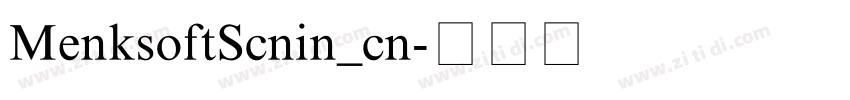 MenksoftScnin_cn字体转换