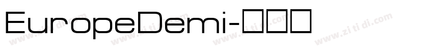 EuropeDemi字体转换