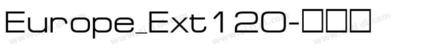 Europe_Ext120字体转换