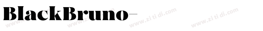 BlackBruno字体转换