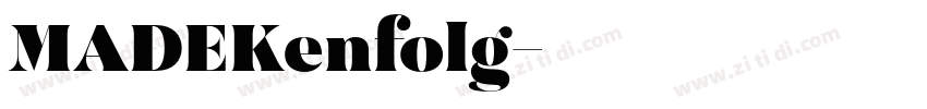 MADEKenfolg字体转换