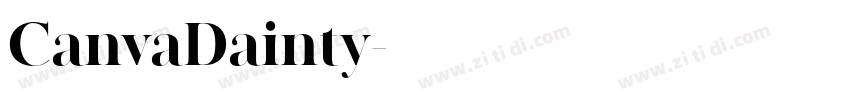 CanvaDainty字体转换