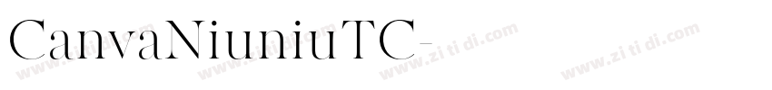 CanvaNiuniuTC字体转换