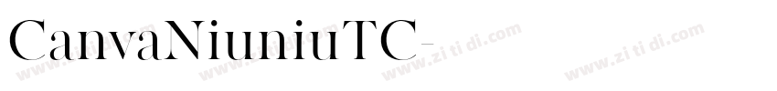 CanvaNiuniuTC字体转换