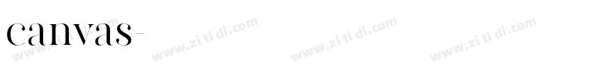canvas字体转换