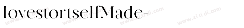 lovestortselfMade字体转换