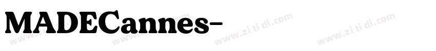 MADECannes字体转换