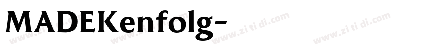 MADEKenfolg字体转换