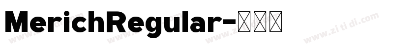 MerichRegular字体转换
