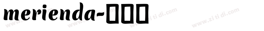 merienda字体转换