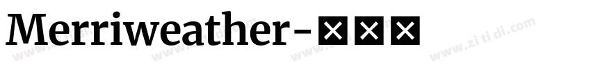 Merriweather字体转换