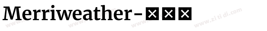 Merriweather字体转换