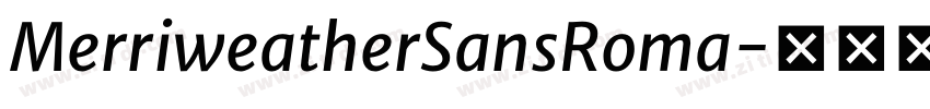 MerriweatherSansRoma字体转换