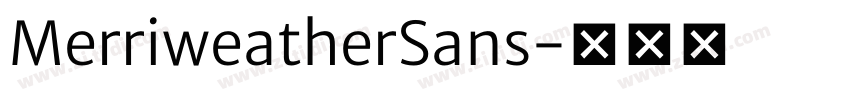 MerriweatherSans字体转换