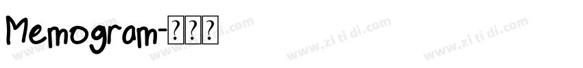 Memogram字体转换