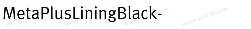 MetaPlusLiningBlack字体转换 MetaPlusLiningBlack字体转换