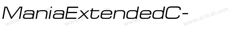 ManiaExtendedC字体转换