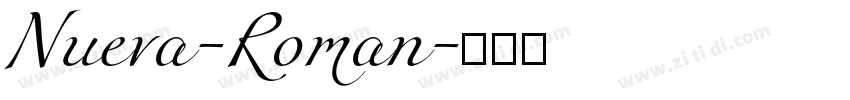 Nueva-Roman字体转换