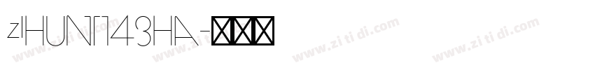 zihun143ha字体转换