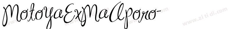 MotoyaExMaAporo字体转换