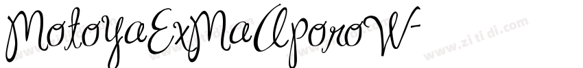 MotoyaExMaAporoW字体转换