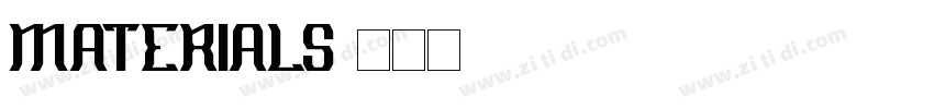 materials字体转换
