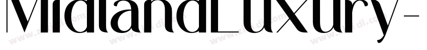 MidlandLuxury字体转换