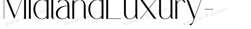 MidlandLuxury字体转换