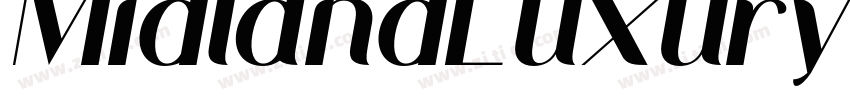 MidlandLuxury字体转换