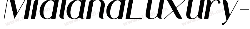 MidlandLuxury字体转换