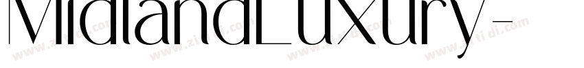 MidlandLuxury字体转换