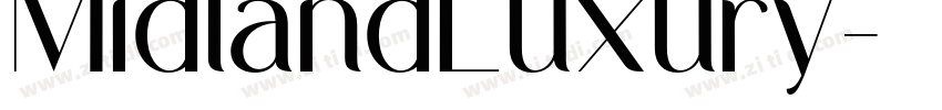 MidlandLuxury字体转换