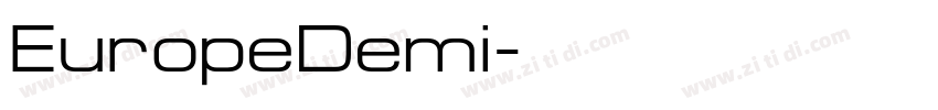 EuropeDemi字体转换
