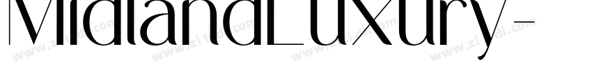 MidlandLuxury字体转换
