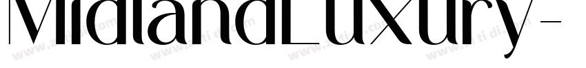 MidlandLuxury字体转换