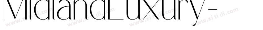 MidlandLuxury字体转换