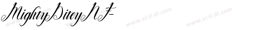 MightyDiteyNF字体转换