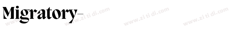 Migratory字体转换