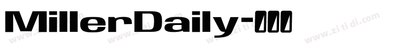 MillerDaily字体转换
