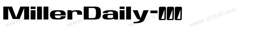 MillerDaily字体转换
