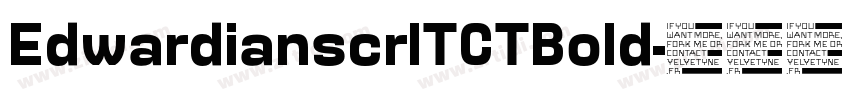 EdwardianscrITCTBold字体转换
